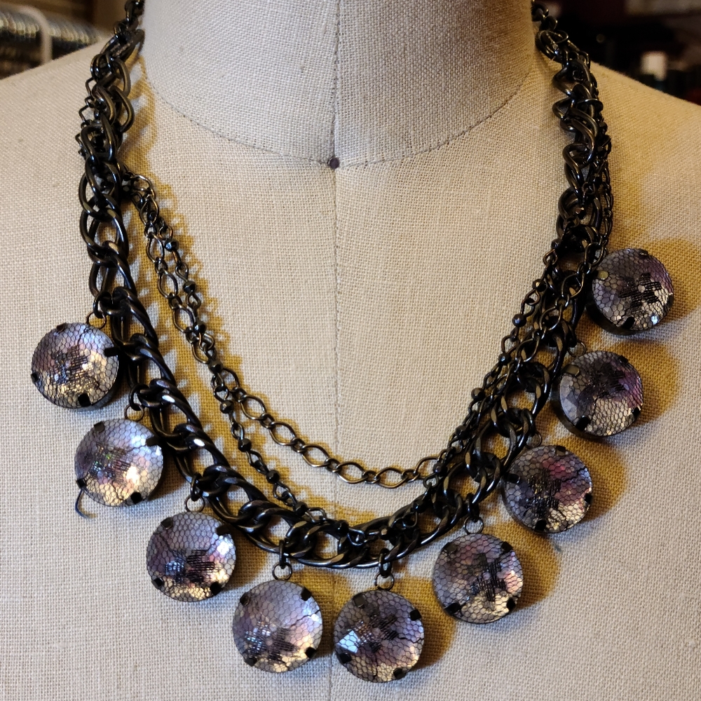 Lace & Chain Necklace
